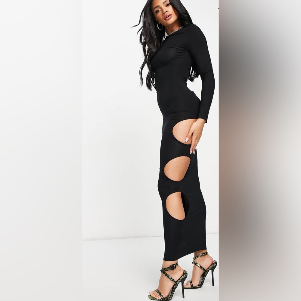 NWT Chic Black Cut-Out Dress